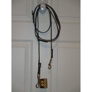 Julius K-9 Grey and Dark Blue Dog Double Leash 78.7 Long New in Bag